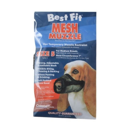 Nylon Fabridog Best Fit Muzzle - Size 5 (Dogs 48-60 lbs)