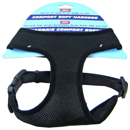 Coastal Pet Comfort Soft Adjustable Harness - Black - Small - 3/4\