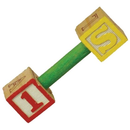 AE Cage Company Happy Beaks Pumping Letters Foot Toy for Birds - 1 count