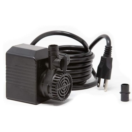 Beckett Spaces Places Submersible Auto Shut Off Pond Pump Black - 430 GPH