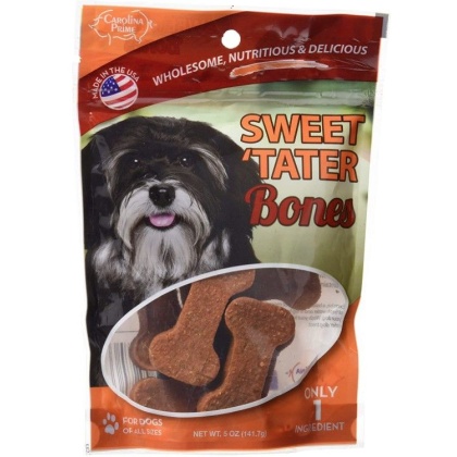 Carolina Prime Sweet Tater Bones Dog Treats - 5 oz