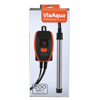 Via Aqua Titanium Heater - 200 Watt - (50 Gallons)