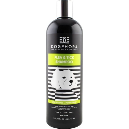 Dogphora Lemongrass Flea and Tick Shampoo - 16 oz