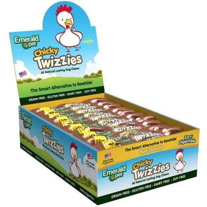 Emerald Pet Chicky Twizzies Natural Dog Chews - 30 count