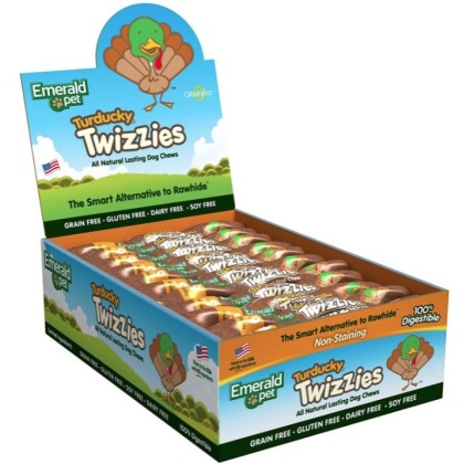 Emerald Pet Turducky Twizzies Natural Dog Chews - 30 count