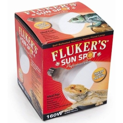 Flukers Sun Spot Bulb Mercury Vapor Bulb - 160 watt