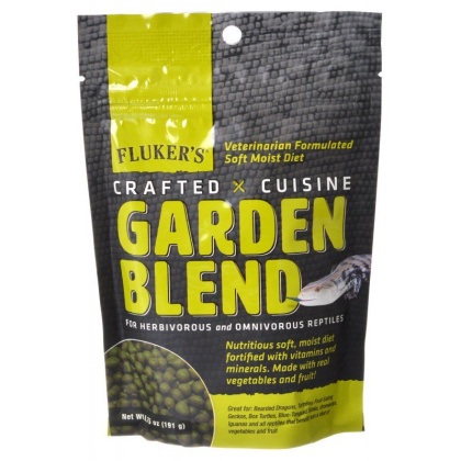 Flukers Crafted Cuisine Garden Blend Reptile Diet - 6.75 oz