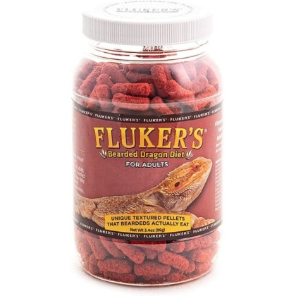 Flukers Bearded Dragon Diet for Adults - 3.4 oz