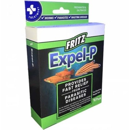 Fritz Aquatics Expel-P Parasitic Disease Treatment - 10 count