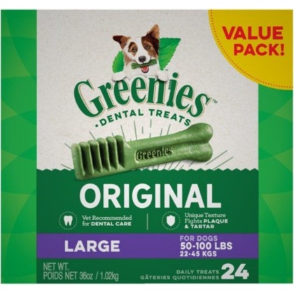 Greenies Large Dental Dog Treats - 24 count