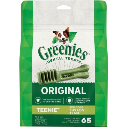 Greenies Teenie Dental Dog Treats - 65 count