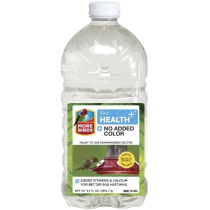 More Birds Health Plus Ready To Use Hummingbird Nectar Clear - 64 oz