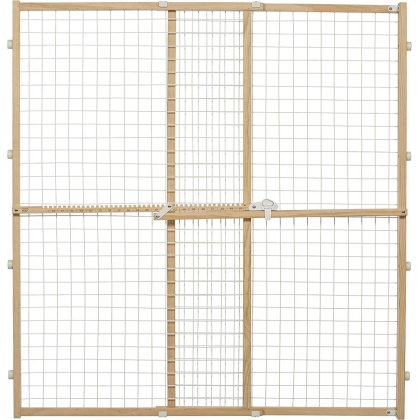 MidWest Wire Mesh Wood Presuure Mount Pet Safety Gate - 44\