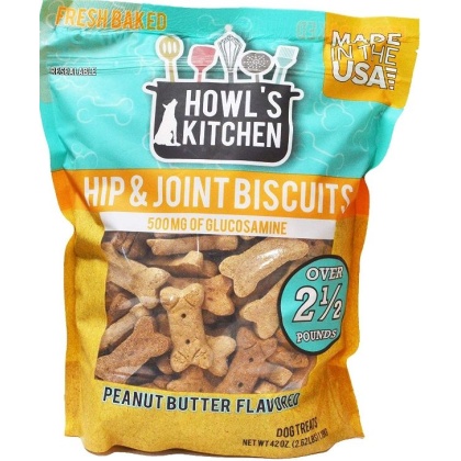 Howls Kitchen Hip & Joint Biscuits - Peanut Butter - 42 oz