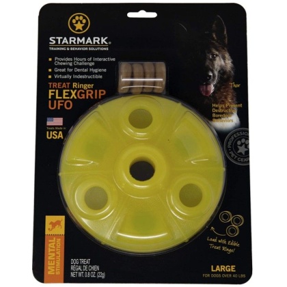 Starmark Flexgrip Ringer UFO Treat Toy Large - 1 count