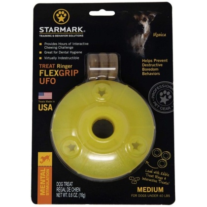 Starmark Flexgrip Ringer UFO Treat Toy Medium - 1 count