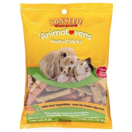 Sunseed AnimaLovens Pretzel Sticks for Small Animals - 4 oz