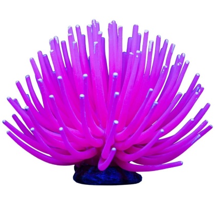 Tetra GloFish Anemone Aquarium Ornament Pink - 1 count