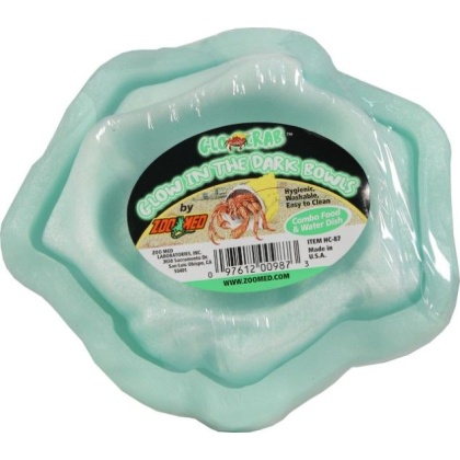 Zoo Med Laboratories Hermit Crab Combo Glow Bowl - 2 count