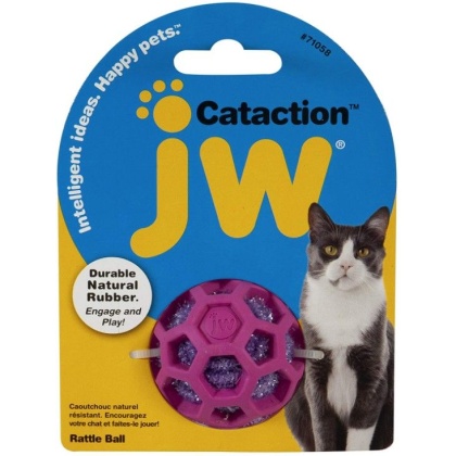 JW Pet Cataction Rattle Ball Interactive Cat Toy  - 1 count