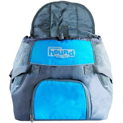 Outward Hound Pet-A-Roo Front Style Pet Carrier - Blue - Medium - 9.5\