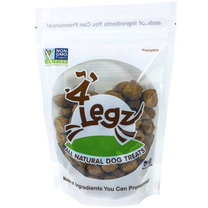 4Legz Organic Pumpkin Crunchy Dog Cookies - 7 oz