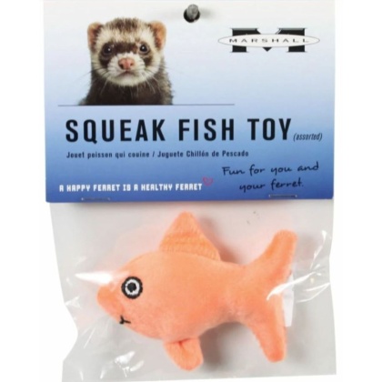 Marshall Squeak Fish Plush Toy for Ferrets - 1 count