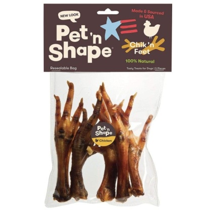 Pet n Shape Chik n Feet Dog Treats - 5 count