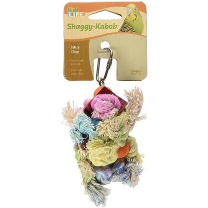 Penn Plax Bird Life Shaggy-Kabob Parakeet Toy - 6\