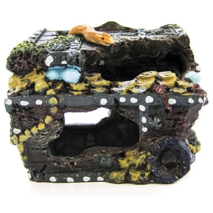 Penn Plax Treasure Chest Aquarium Decor - Small (4.5\