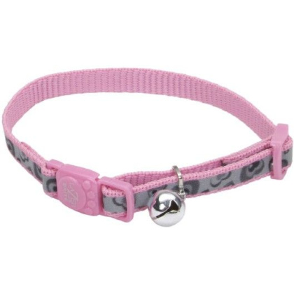 Coastal Pet Lazerbrite Reflective Breakaway Cat Collar Pink Heart - 12\