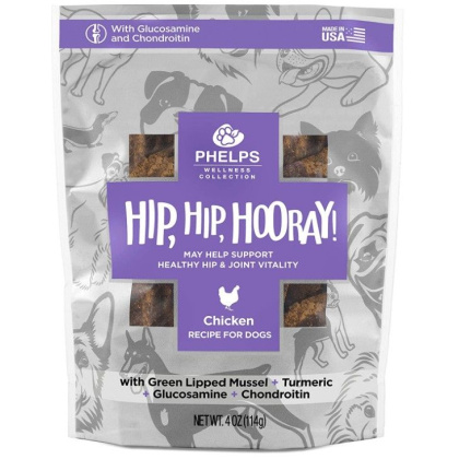 Phelps Pet Products Hip, Hip, Hooray! Chicken Dog Treats - 4.5 oz