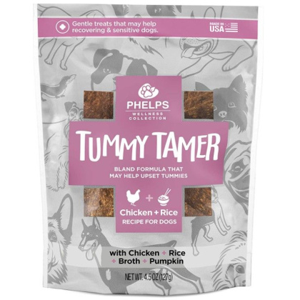 Phelps Pet Products Tummy Tamer Chicken and Rice Dog Treats - 4.5 oz