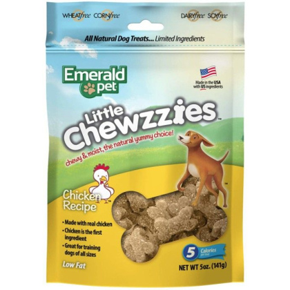 Emerald Pet Little Chewzzies Soft Training Treats Chicken Recipe - 5 oz