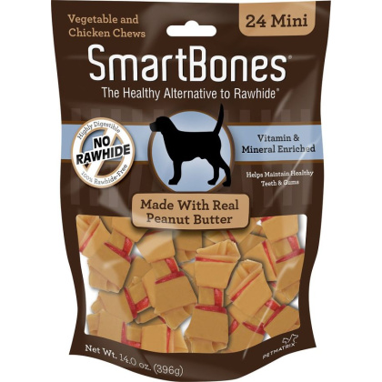 SmartBones Peanut Butter Dog Chews - Mini - 2\