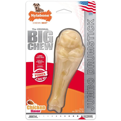 Nylabone Turkey Leg Power Chew Extra Durable Dog Chew Toy Chicken Flavor - 1 count
