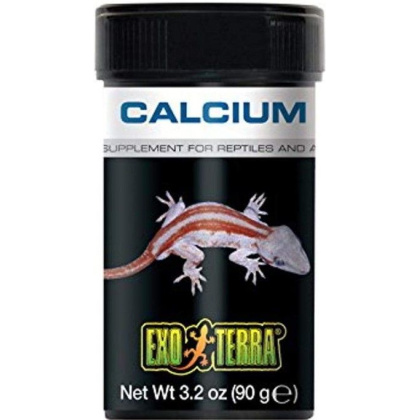 Exo-Terra Calcium Powder Supplement for Reptiles & Amphibians - 3.2 oz (90 g)