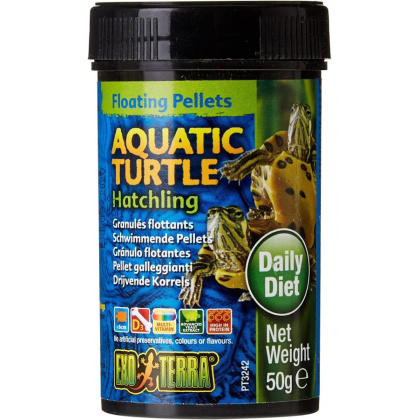 Exo Terra Floating Pellets Aquatic Turtle Hatchling Food - 1.7 oz