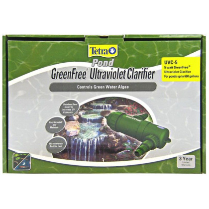 Tetra Pond GreenFree UV Clarifier (New) - 5 Watts (330 GPH - Up to 660 Gallons)