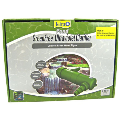 Tetra Pond GreenFree UV Clarifier (New) - 9 Watts (900 GPH - Up to 1,800 Gallons)