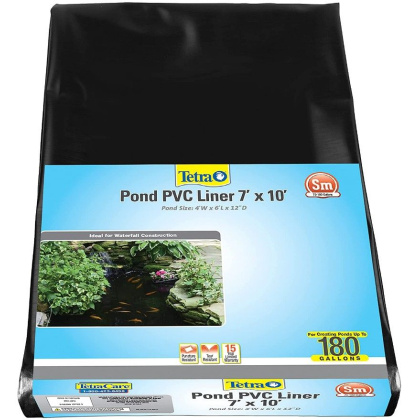 Tetra PVC Pond Liner - 10\' Long x 7\' Wide (Up to 250 Gallon Ponds)