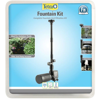 Tetra Pond Filtration Fountain Kit - FK3 - 325 GPH - For Ponds up to 100 Gallons