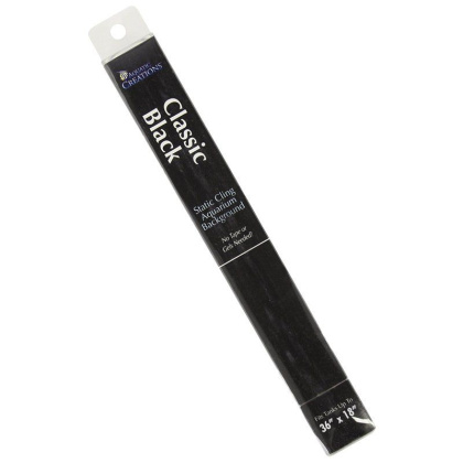 Aquatic Creations Black Cling Aquarium Background - 36\