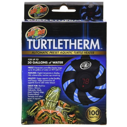 Zoo Med Turtletherm Automatic Preset Aquatic Turtle Heater - 100 Watt (Up to 30 Gallons)