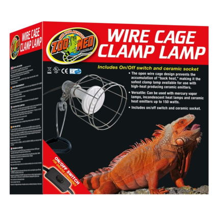 Zoo Med Wire Cage Clamp Lamp - 1 Pack - (150 Watts Max)