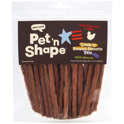 Pet \'n Shape Natural Chik \'n Sweet Potato Stix Dog Treats - 14 oz