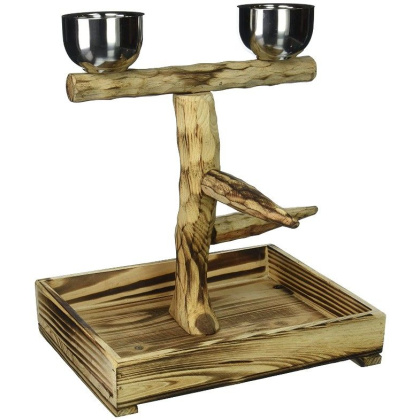 Penn Plax Bird Life Natural Wood Tree Perch - 11\